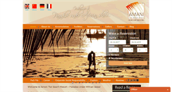 Desktop Screenshot of amanitiwibeachresort.com